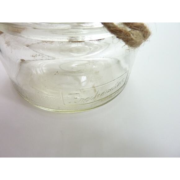 Glass Jar Hanging on a rope Nautical Bathroom Tea Light Candle Holder - Picture 3 of 3